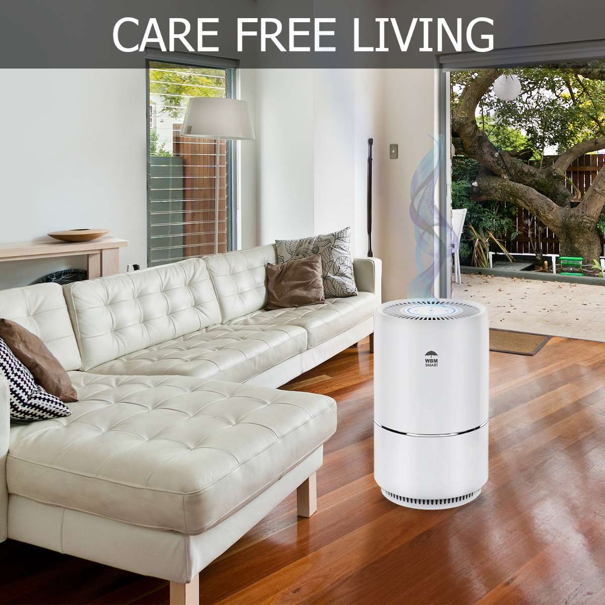 WBM LLC – wholesale Luftrenare – WBM SMART HEPA Filter luftrenare, 25db tyst renare8
