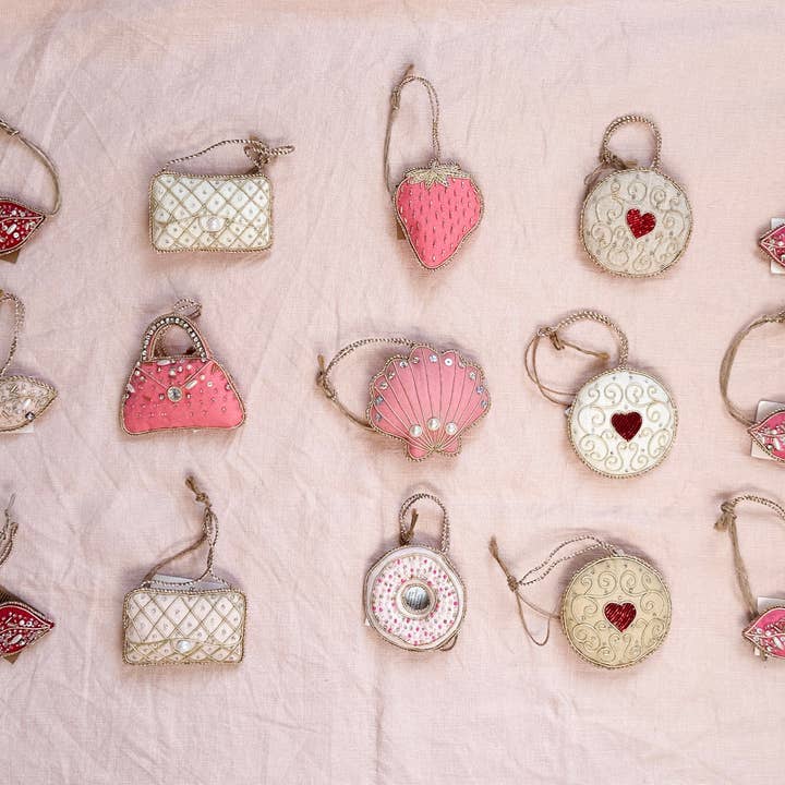 Valentine Bundle Irish Linen Handmade Gift Ornament Trinket for wholesale by Katie Larmour Linen