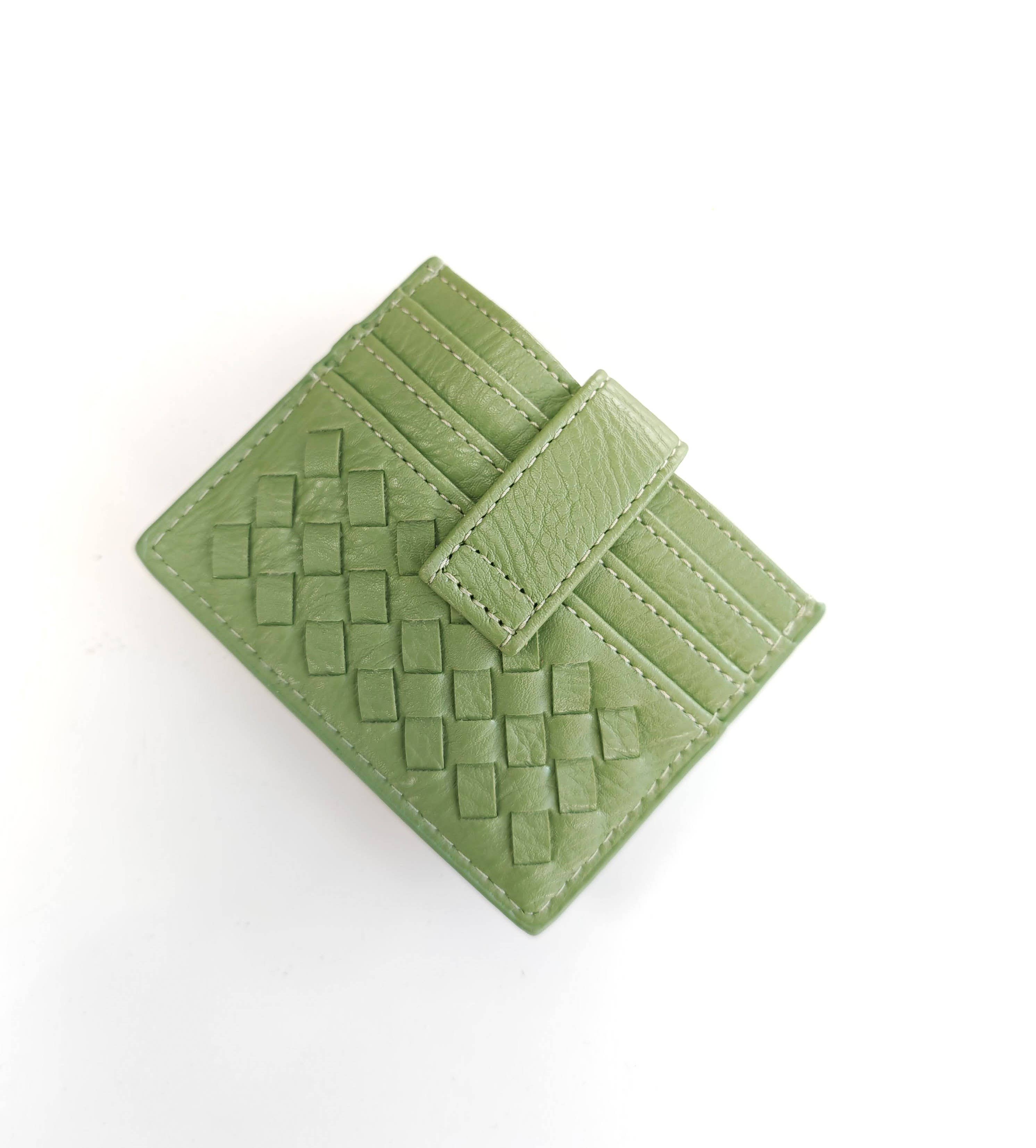 Superbia - Wholesale Card Holder - Women's - Handmade Woven Premium Quality Pu Flat Card Holder Note -a604