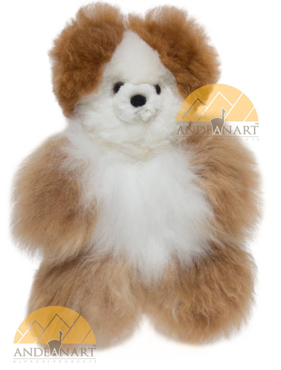 AndeanArt - Wholesale Stuffed/plush toy – Kids & baby - Mini 9.5" (fur to fur) - 7" (hide to hide) Alpaca Teddy Bear