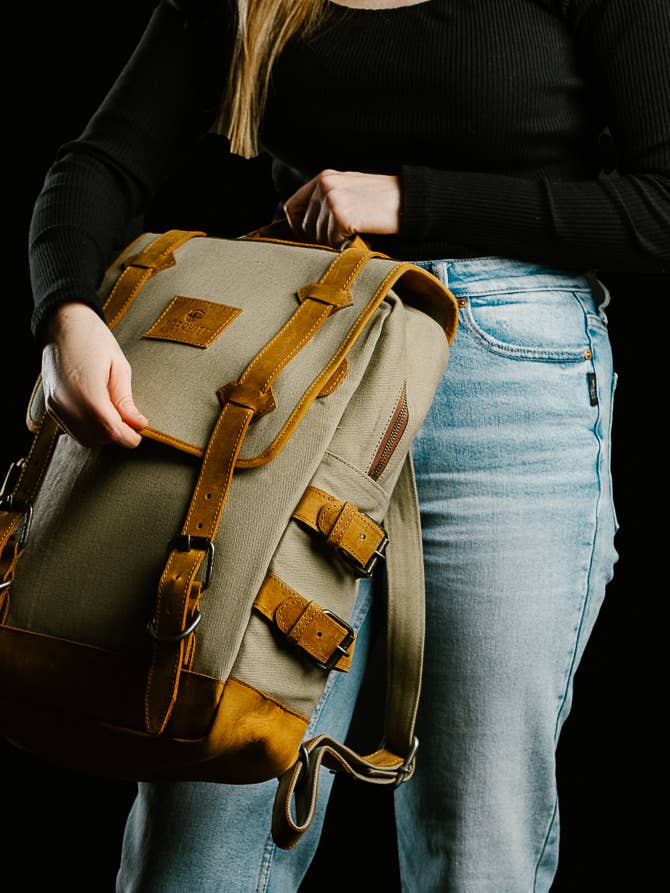 Huizache backpack for wholesale by Mezquite Leather