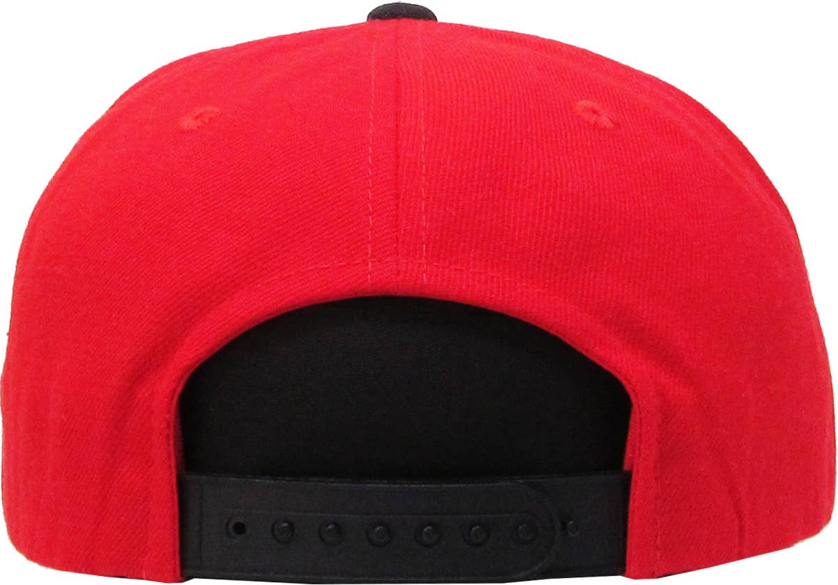 KBETHOS - Wholesale Flat Brim Cap - Men's - Wool Blend Snapback35
