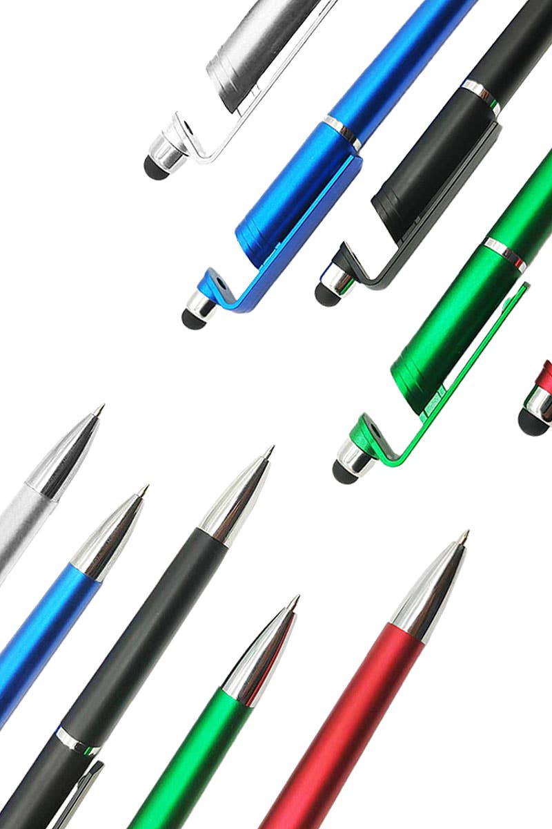 ASSORTED 3-in-1 Touch Screen Stylus Phone Dock Stand Pen - 48 pcs for wholesale on Faire2