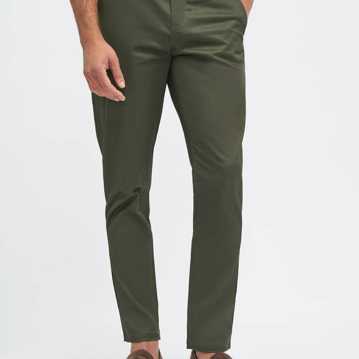 Chino trousers men Olive - Cavani Dakota for wholesale by CASTLESON