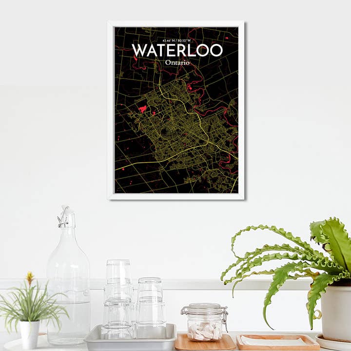 OurPoster.com - Wholesale Poster - Waterloo City Map Poster10