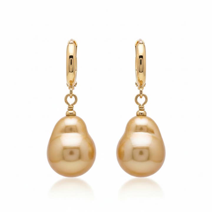 Sydhav Lombadina Barok Perleøreringe 12-13 MM AA+ for engroshandel hos Vayo Pearls