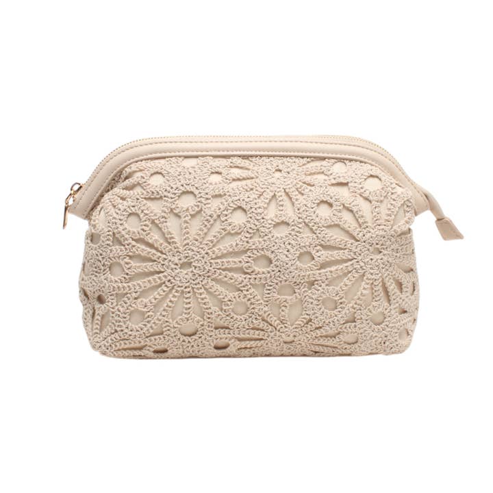 Saco-bolsa, alça de corrente, efeito algodão floral por atacado de BESTINI