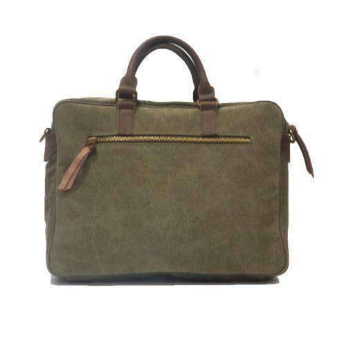 ZEDE PARIS - Wholesale Laptop Bag - Unisex - ARTS-ET-METIERS - Canvas and leather laptop bag22