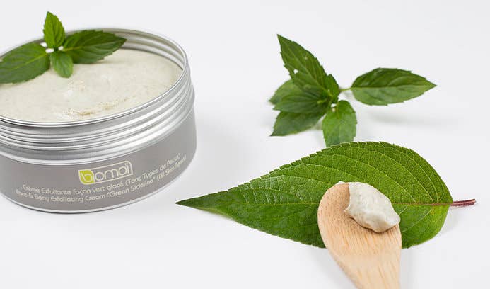 BOMOÏ - Wholesale Facial Exfoliant/Scrub - EXFOLIATING CREAM Ice Green (100ml)1