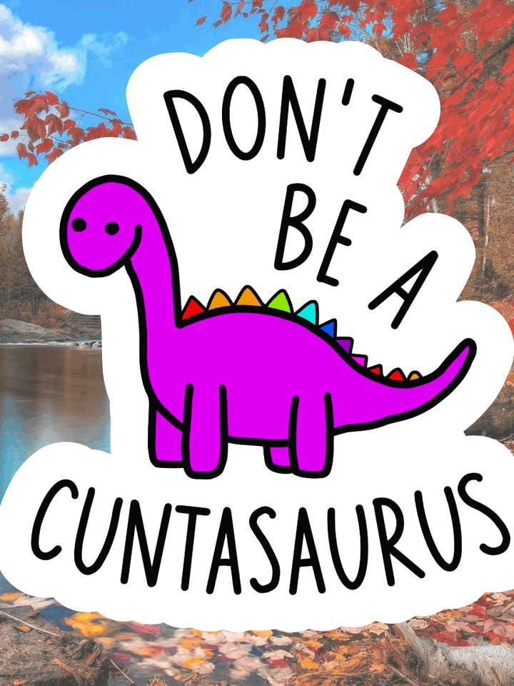 Dinosaur, Waterproof Stickers, Hydroflask Stickers for wholesale by Crazilyhumbledesigns