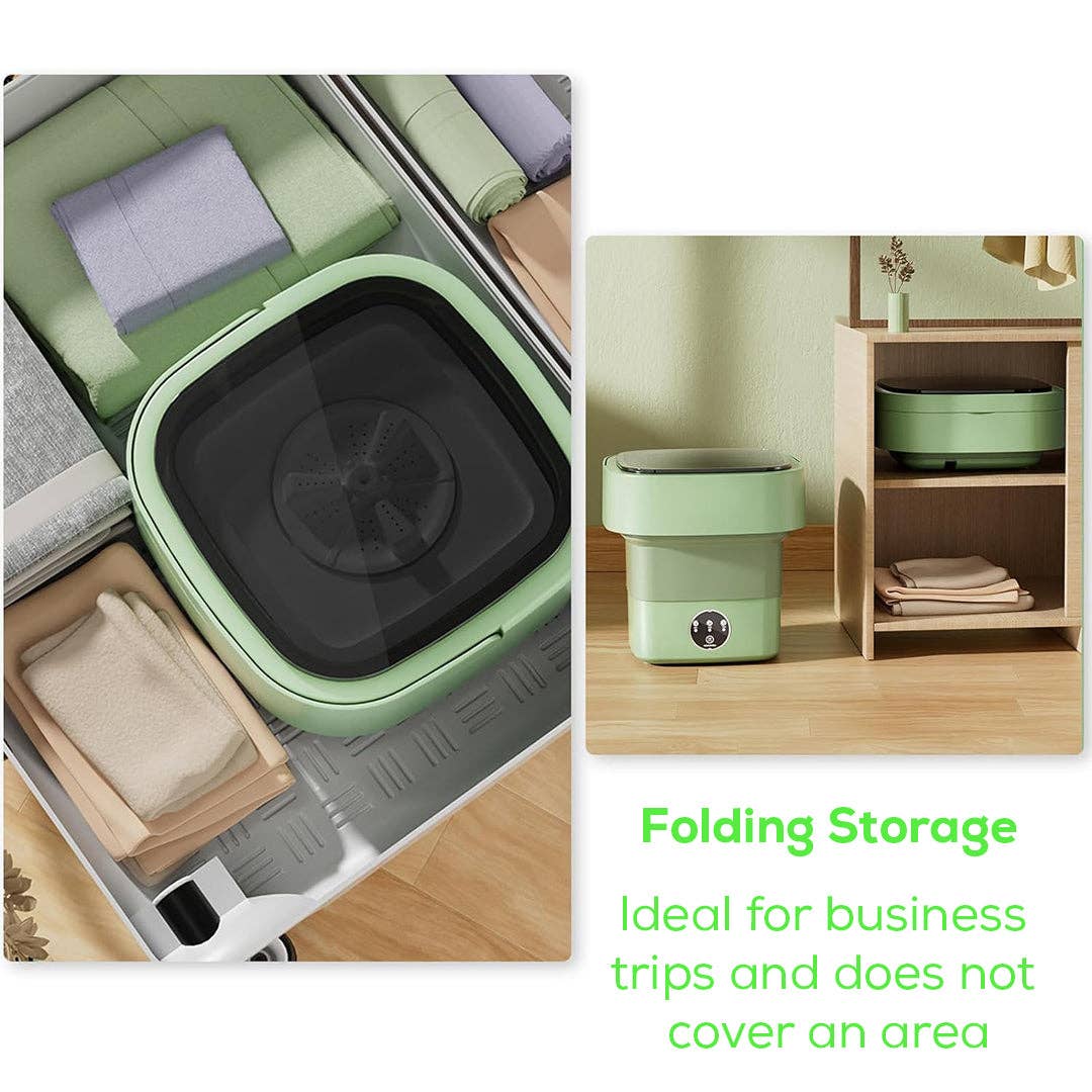 Mtistanbul LTD – wholesale Kitchen appliance – Mini Foldable Washing Machine – Perfect for Travel & Camping - Compact & Easy for Small Spaces10