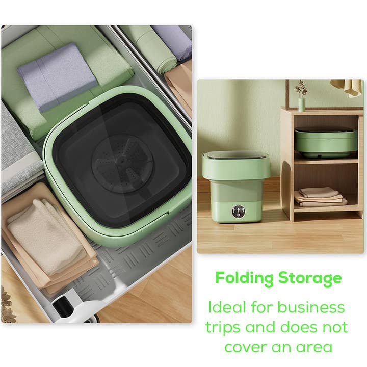 Mtistanbul LTD – wholesale Kitchen appliance – Mini Foldable Washing Machine – Perfect for Travel & Camping - Compact & Easy for Small Spaces10