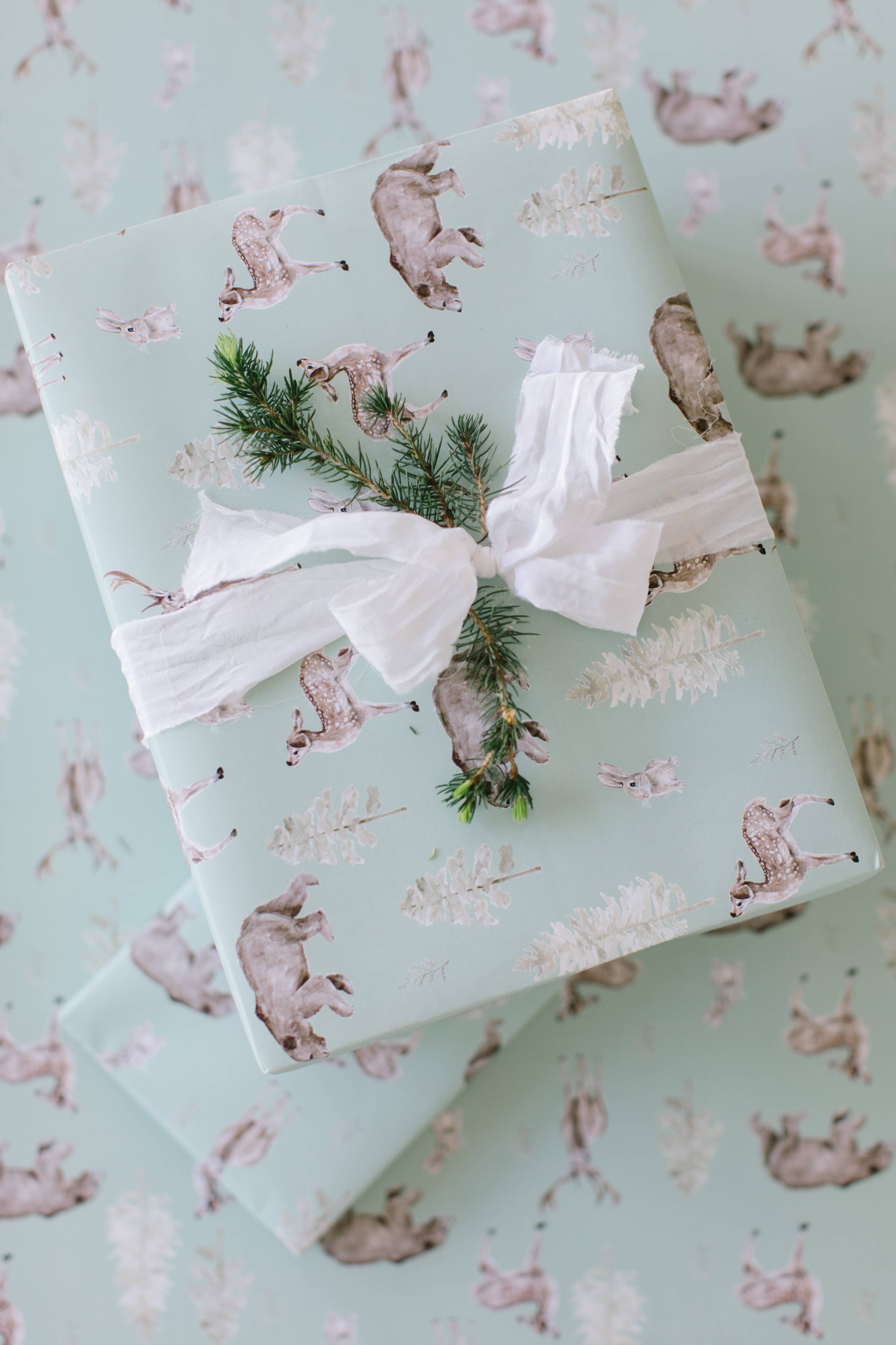 Lana's Shop - Wholesale Flat Wrap - Forest and Fauna Gift Wrap Single Sheet1