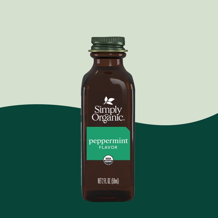 Peppermint Flavor, Certified Organic, Kosher, 2 Fl Oz for wholesale by Simply Organic