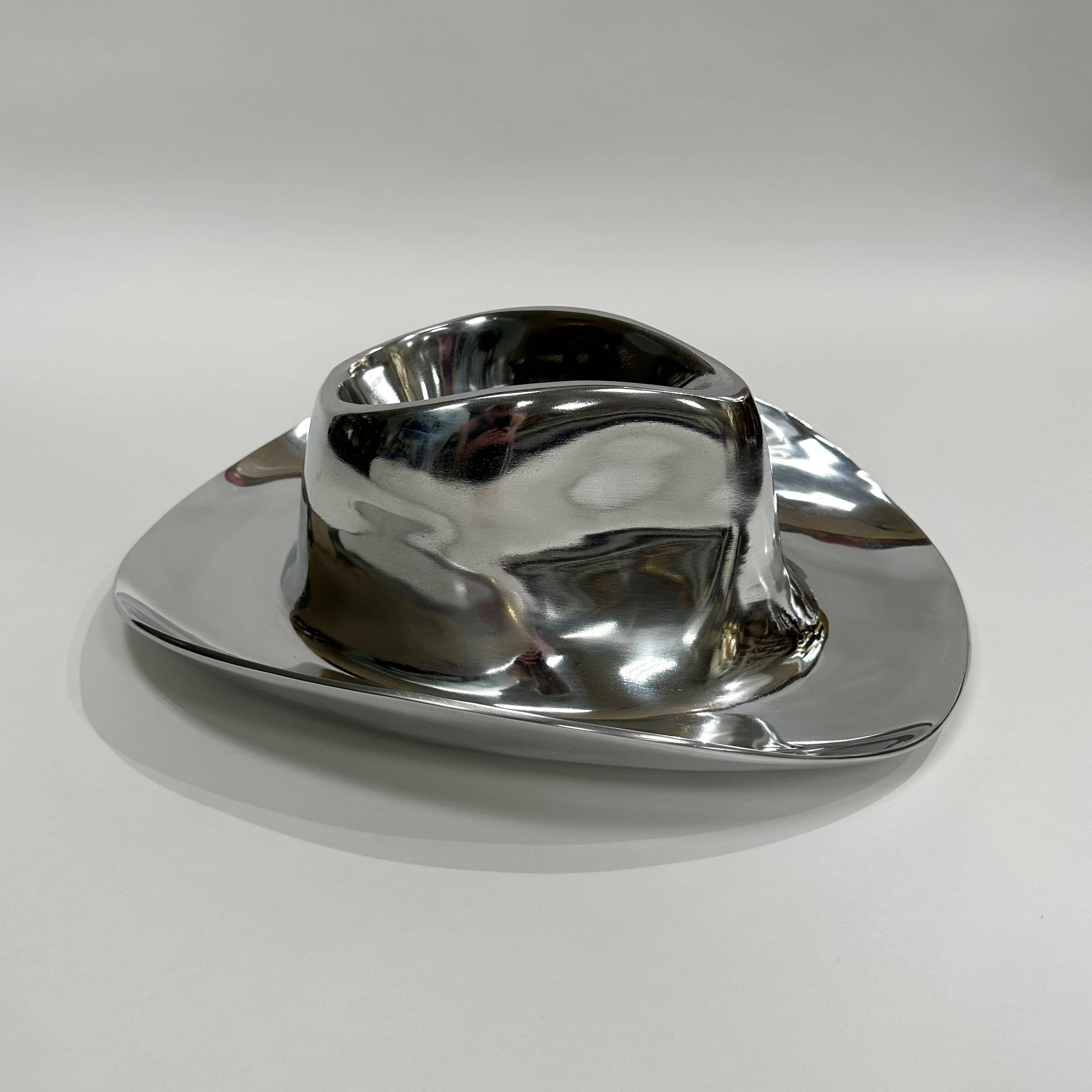 India Handicrafts Inc - Wholesale Serving Tray - Cowboy Hat Snack Server Chip and Dip3