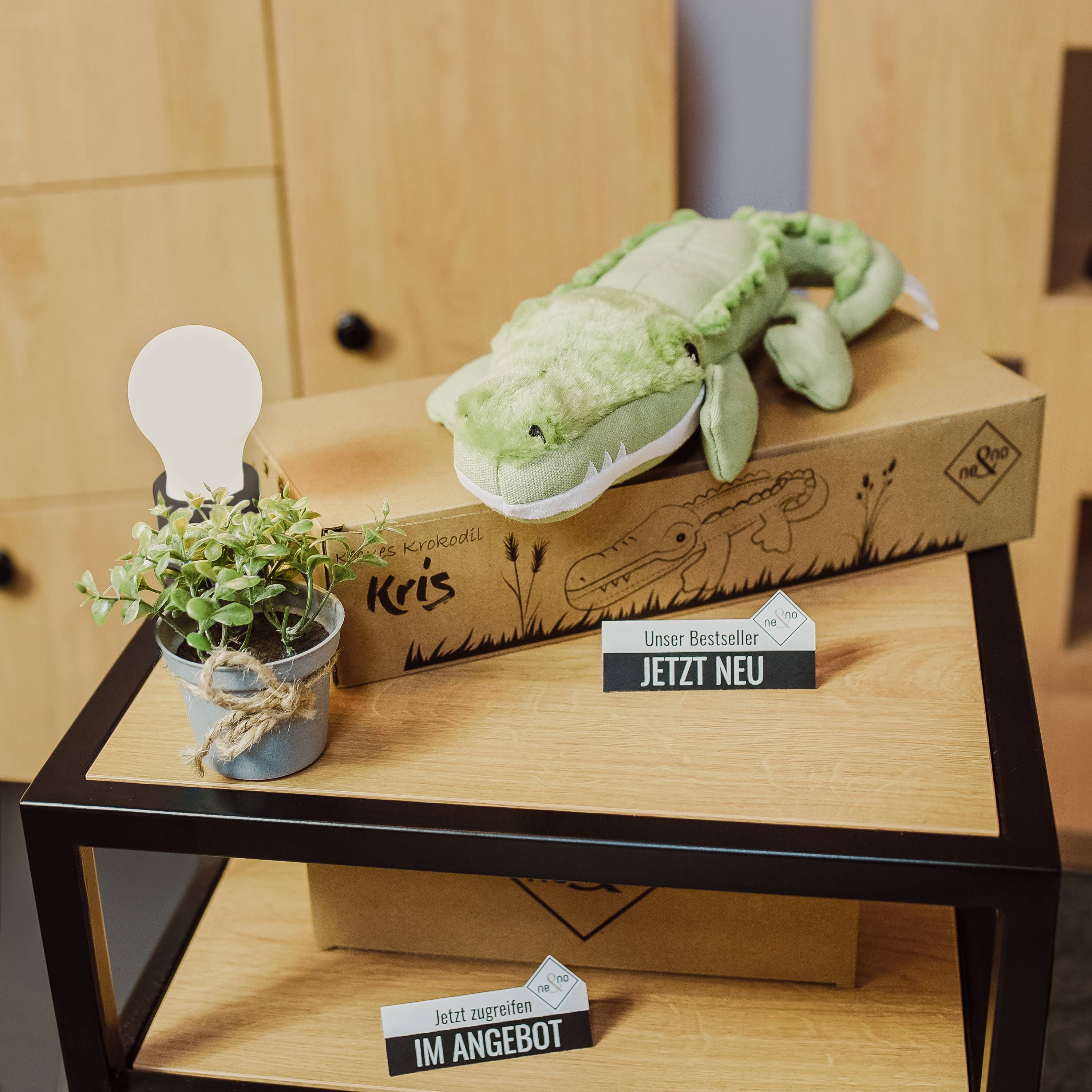 ne&no - Vendita all'ingrosso Peluche - Cani - Gioco resistente per cani ne&no® con fischietto - Coccodrillo Kris1