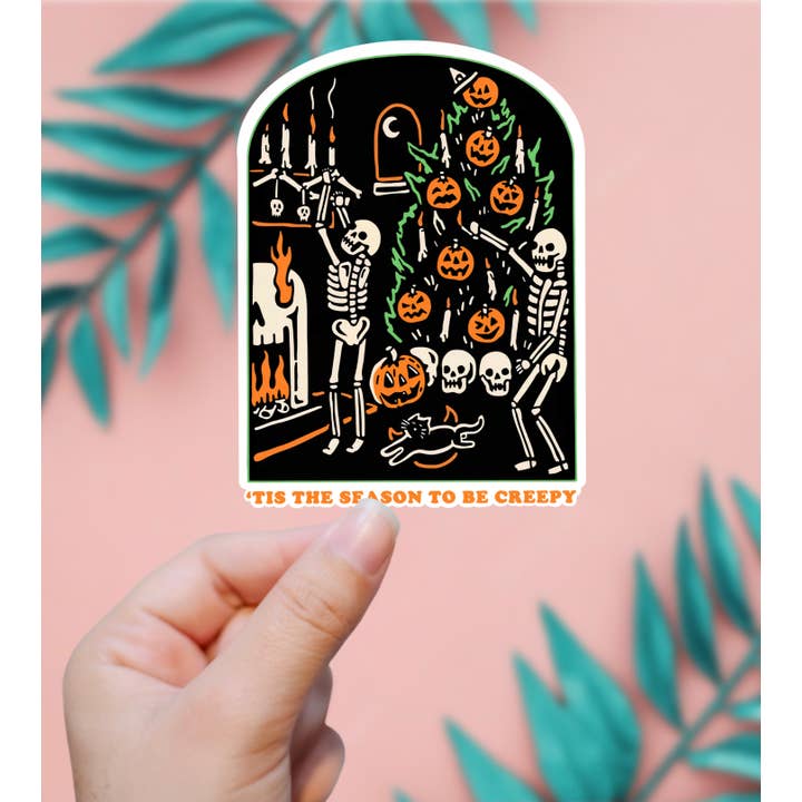 EnchantingSunshine - Wholesale Sticker - Tis The Season To Be Creepy Halloween Sticker