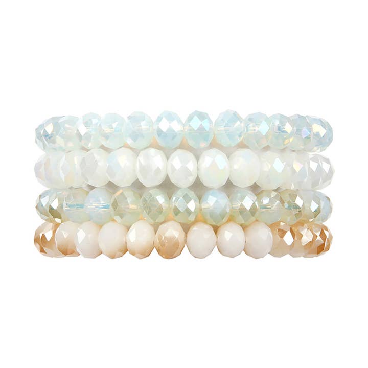 Love and Repeat - Vente Bracelet de perles - BRACELET EXTENSIBLE QUATRE LIGNES DE PERLES DE CRISTAL28