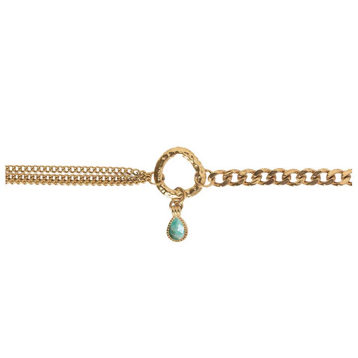 Bracelet chaîne Cherish - Amazonite pour la vente par L'Atelier Emma & Chloé