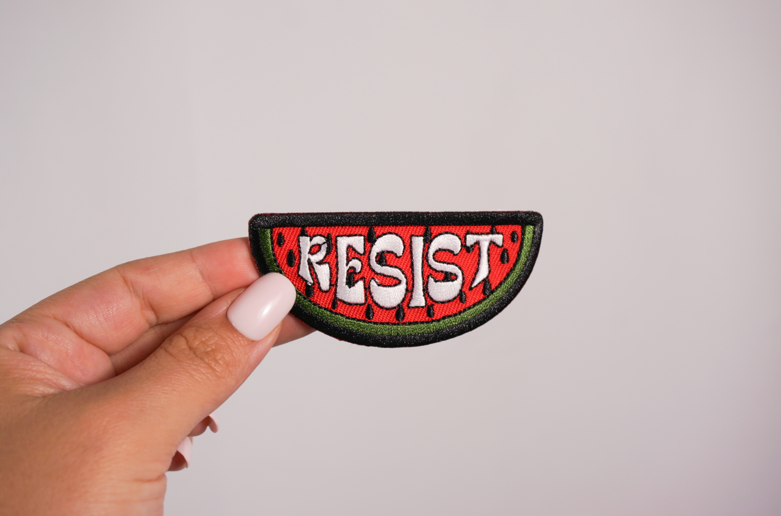 Stitch4pali – Engroshandel Patch – Modstå Vandmelon Patch – Palæstinensisk Stryge-på Broderet Patch | Gratis Palæstina Modstandssymbol0