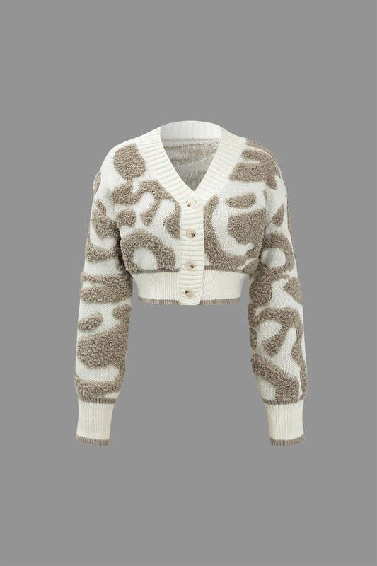 5besties inc – wholesale Kofta - Dam – Kort färgblockströja med kofta14