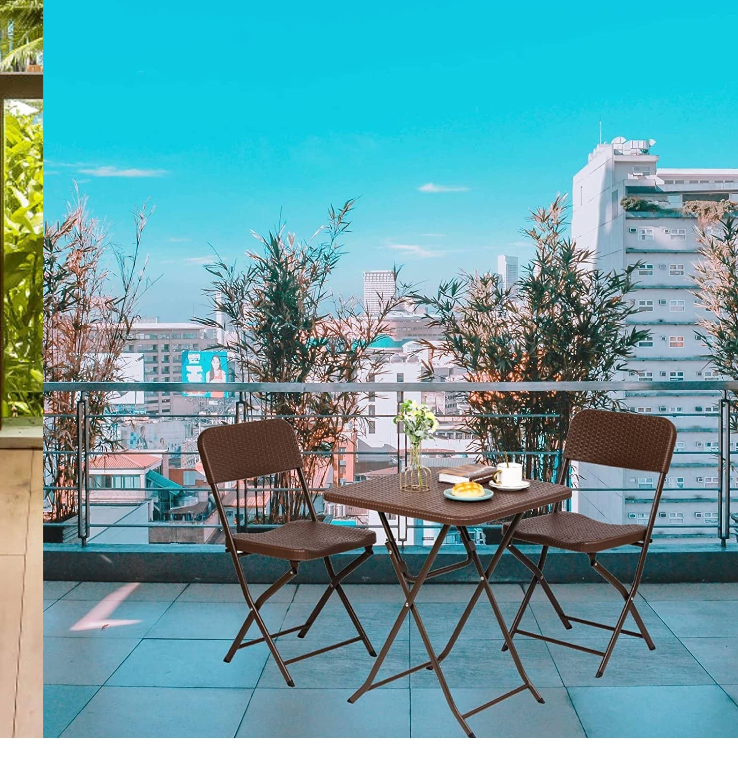 Above Edge - Wholesale Patio Table - 23.6” Patio Table, Small Plastic Folding Patio Table4