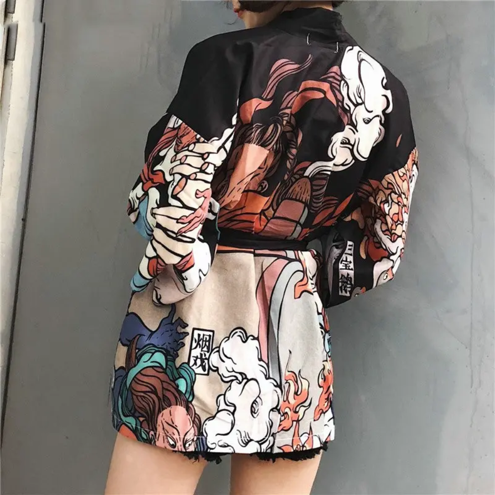 Ashlen - Venta al por mayor Kimono - Mujer - CÁRDIGAN KIMONO JAPONÉS3