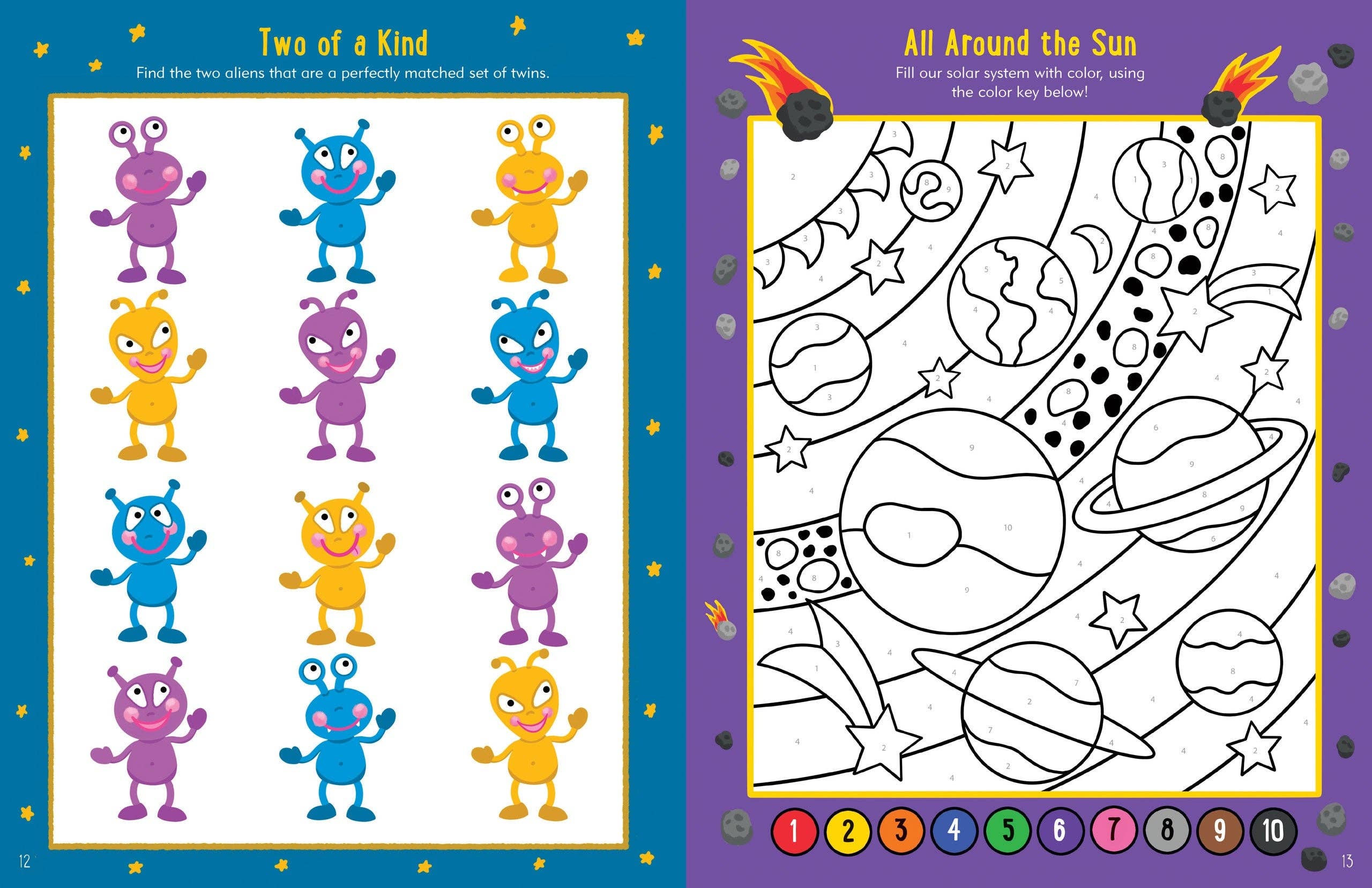 Peter Pauper Press - Wholesale Coloring & Activity Book - Kids & Baby - Outer Space Activity Book5