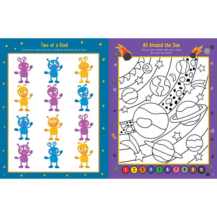 Peter Pauper Press - Wholesale Coloring & Activity Book - Kids & Baby - Outer Space Activity Book5