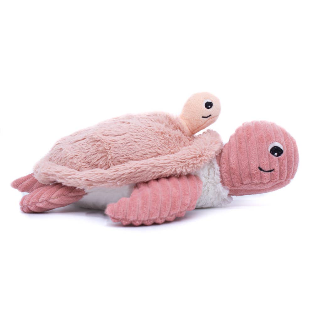 Les Déglingos, France – Peluche - Crianças e bebés por atacado – LES PTIPOTOS - PELUCHE TARTARUGA MÃE E BEBÉ 30CM ROSA2