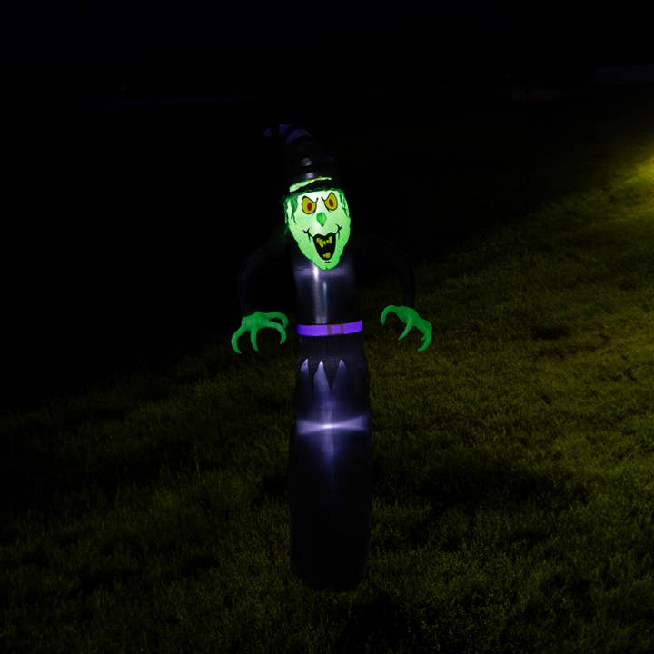Sunnydaze Decor - Wholesale Inflatables - Winifred the Wicked Witch Inflatable with LED Lights 👻
