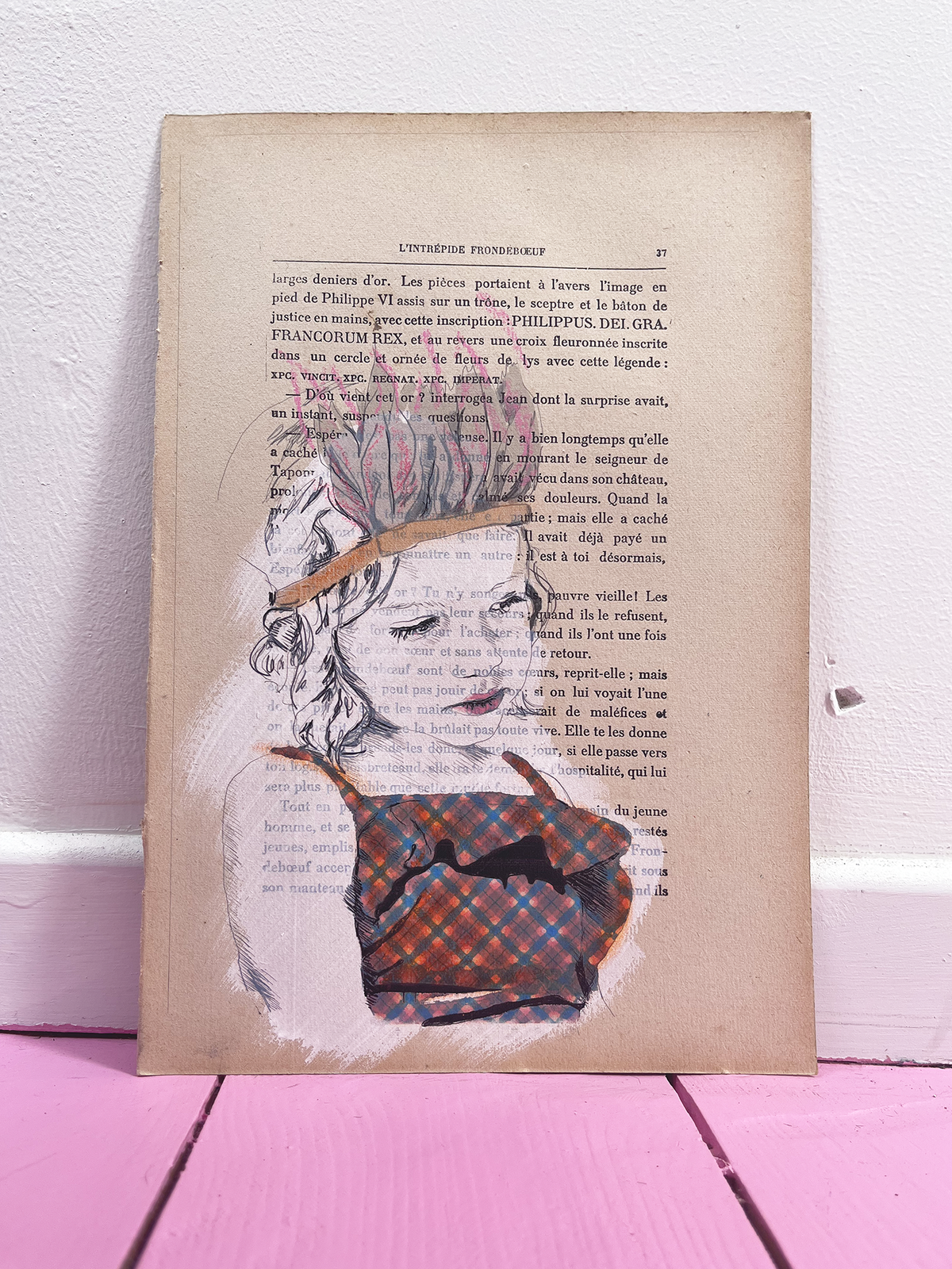 La Belette Rose - Wholesale Painting/Drawing - The Portraits — Petite Indienne0