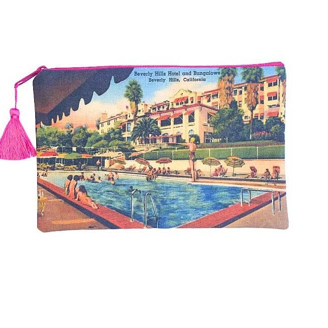 Beverly Hills Pool Wristlet for wholesale by Tristan and Bruce