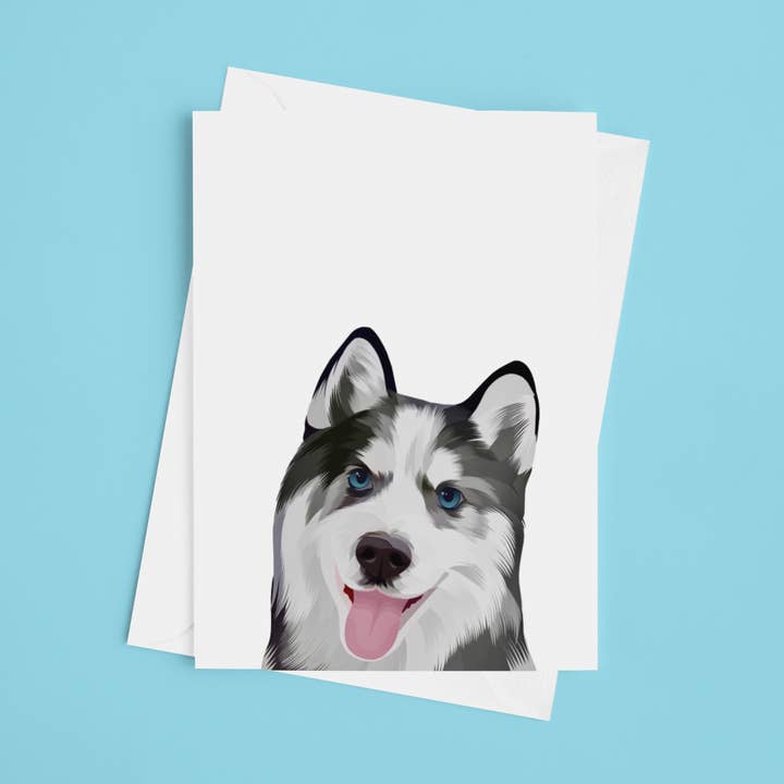Husky card for wholesale by No-en designs