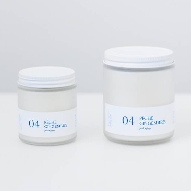 Bougie - Pêche + Gingembre pour la vente par Flambette