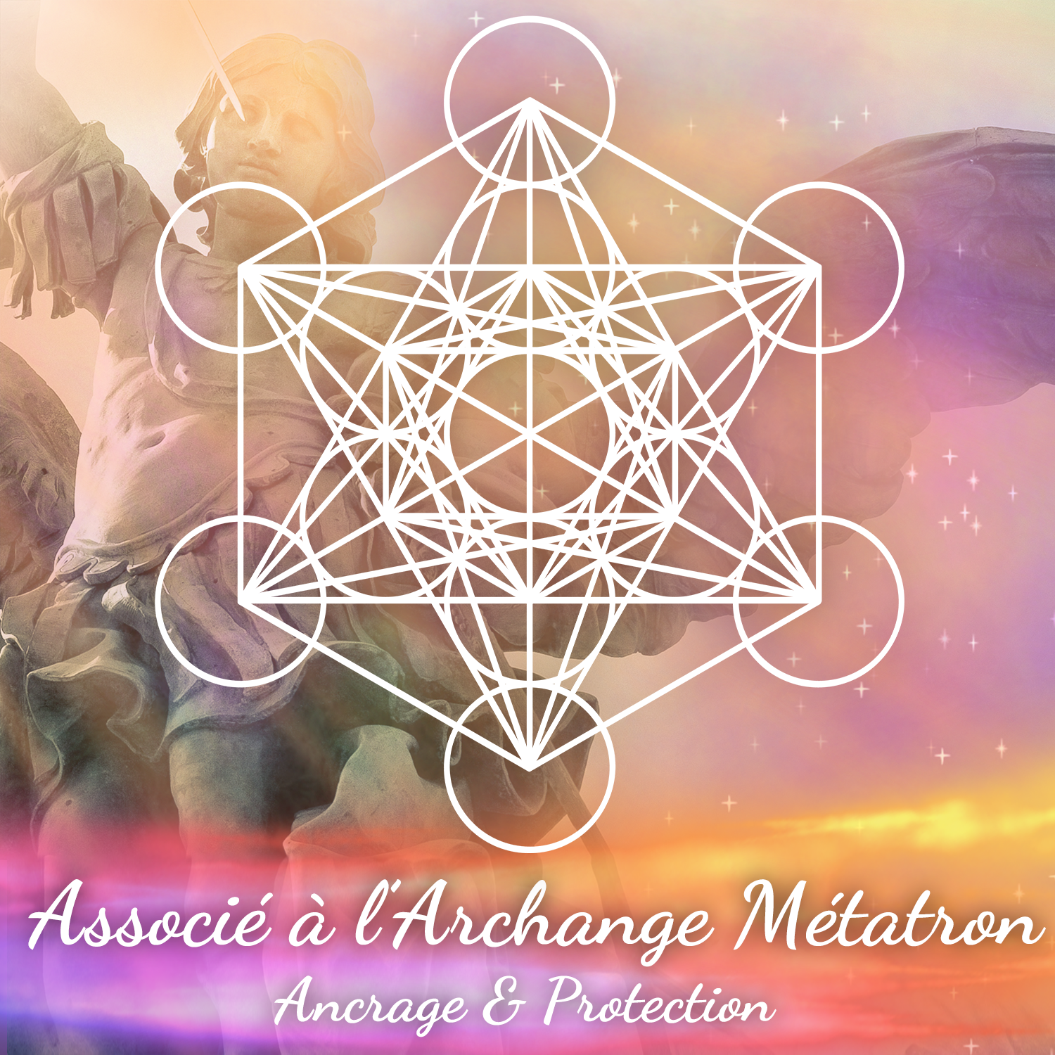 Vibratis - Wholesale Meditation Supplies - Wooden flower of life + metatron cube on the back4