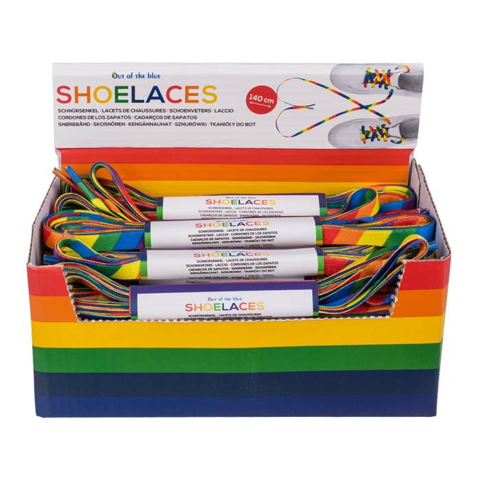 Out of the blue KG - Wholesale Shoelaces - Kids & Baby - Shoelace, pride, L: 140 cm,1