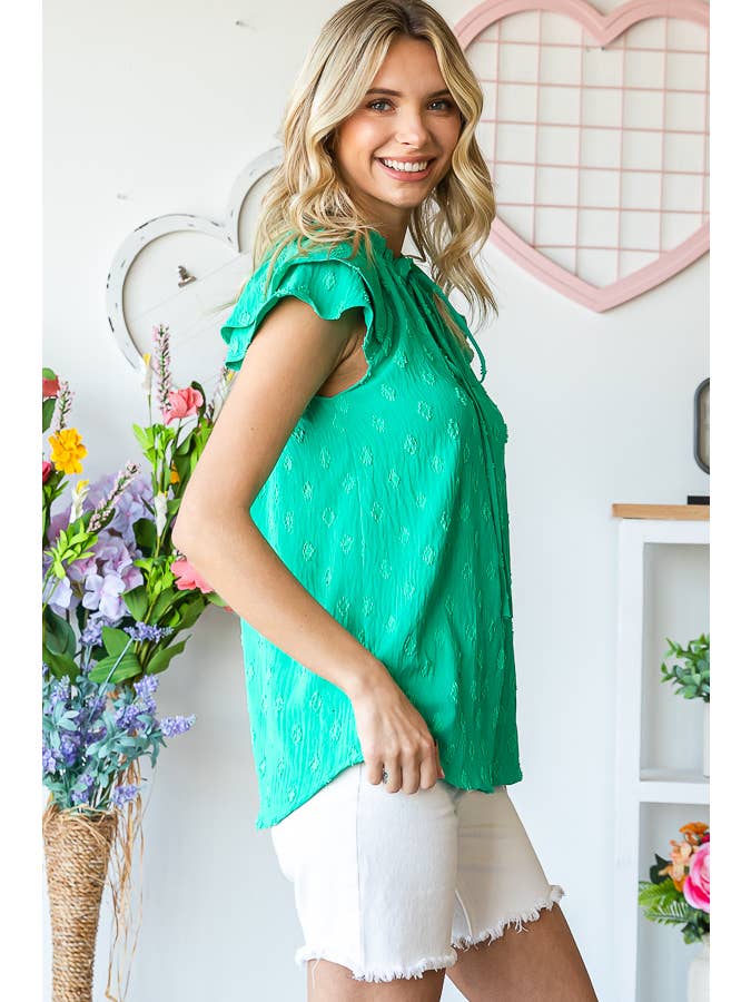 7th Ray - Venta al por mayor Blusa - Mujer - Blusa de Mujer con Lazo y Escote en V T513112