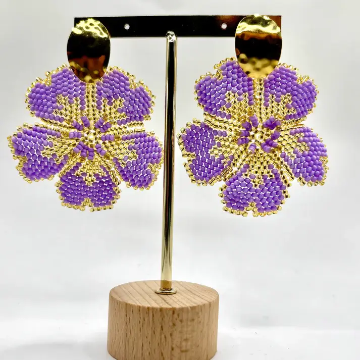Bellalu Jewelry and Accessories - Wholesale Dangle Earrings - Handmade Corazón Flower Colombian Earrings0
