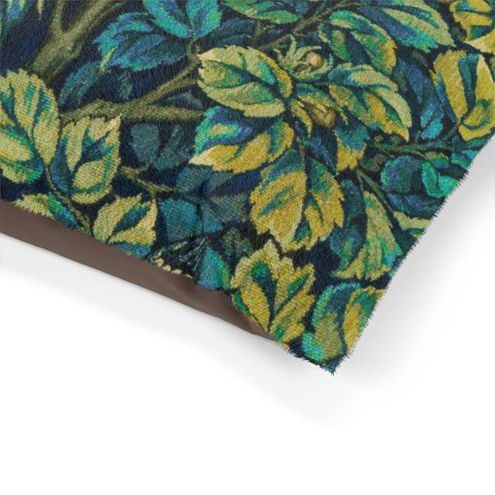 Willy Morris Home Emporium - Wholesale Pet bed – Dog - Dog Bed inspired by William Morris - Pheasant and Squirrel Collection (Pheasant) - Blue1