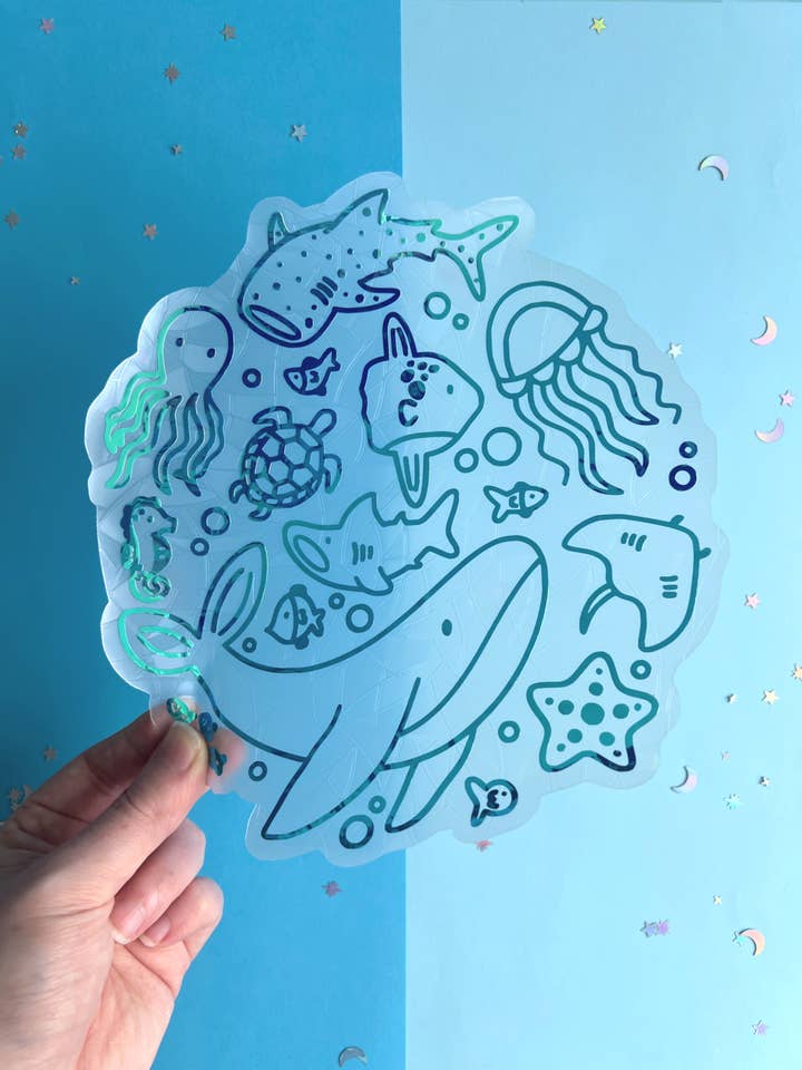 Giant Sea Creatures Suncatcher for wholesale by Poppodopolis