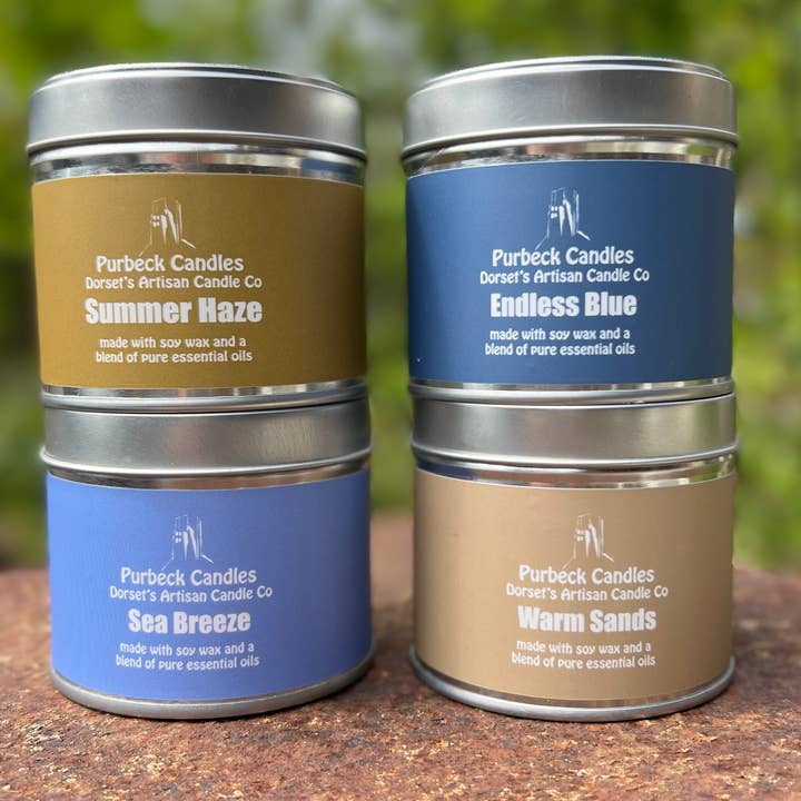 Purbeck Candles – wholesale Reseljus – Signature Range Candle i en burk - Endless Blue2