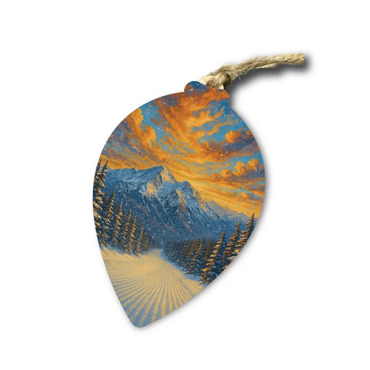 Ornamento Puzzle di Prime Tracce in Legno – Regalo per Stazione Sciistica per la vendita all'ingrosso da parte di The Product Barn