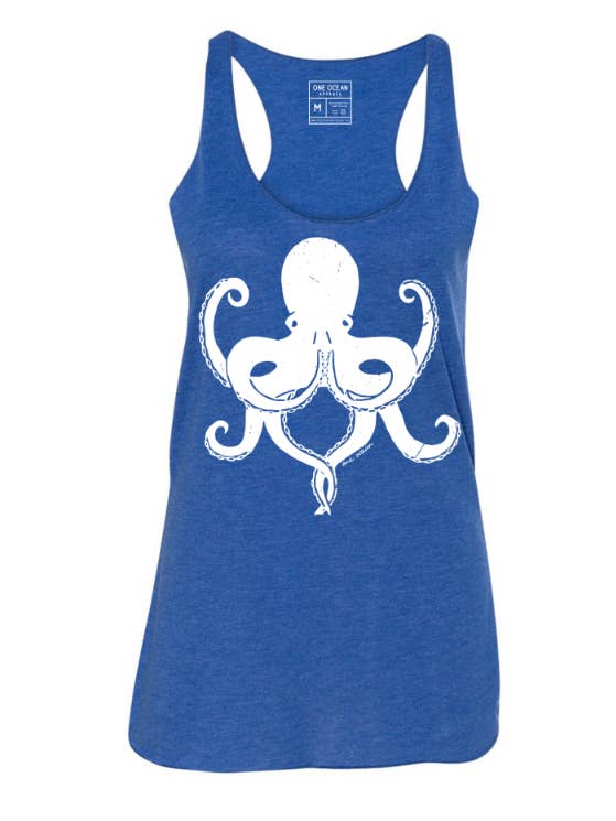 Canotta Zen Octopus Racerback per la vendita all'ingrosso da parte di One Ocean Apparel
