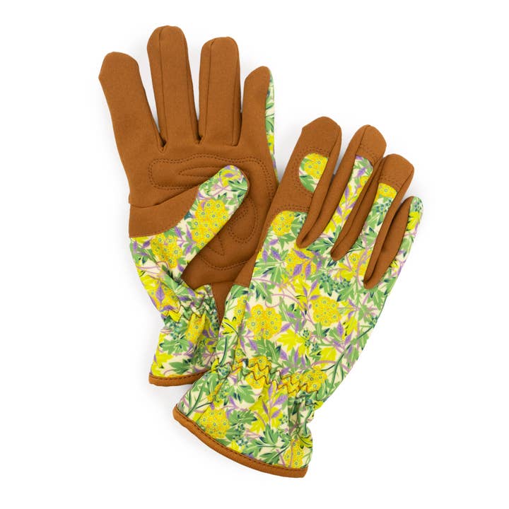 Robert Frederick Ltd - Venta al por mayor Guantes de jardín - Guantes de jardinería Orange Grove para mujer talla única – diseño Jasmine de William Morris