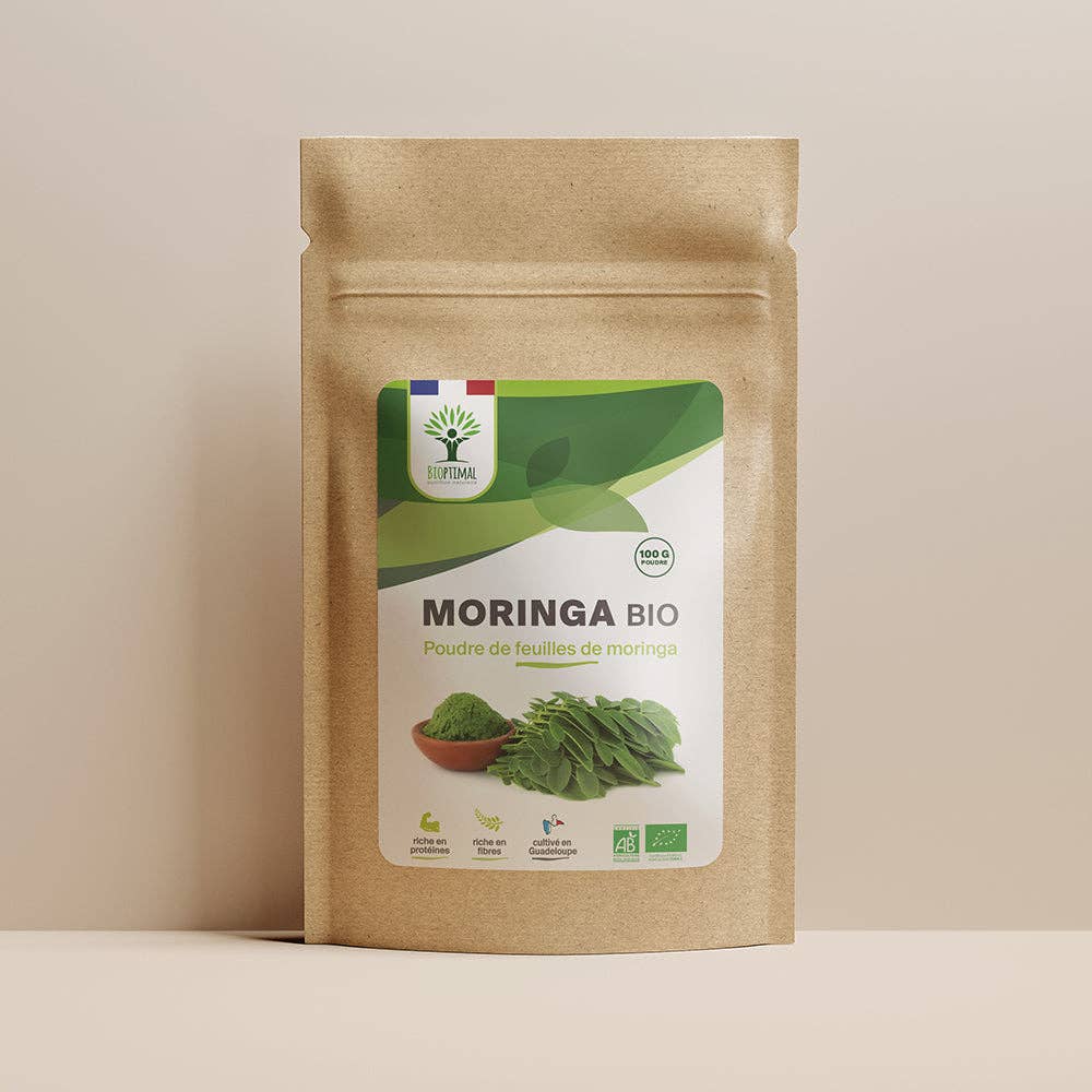 Bioptimal - Wholesale Protein/Superfood Powder - Organic Moringa powder - Packaged in France - Vegan0