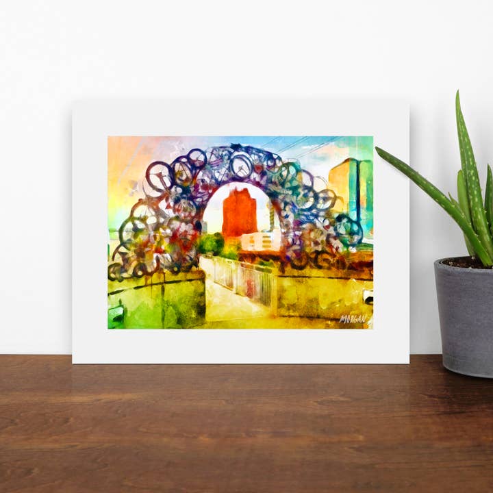 Junior Art Prints, Knoxville TN, Bike Arch pour la vente par G.O.A.T House of Creative