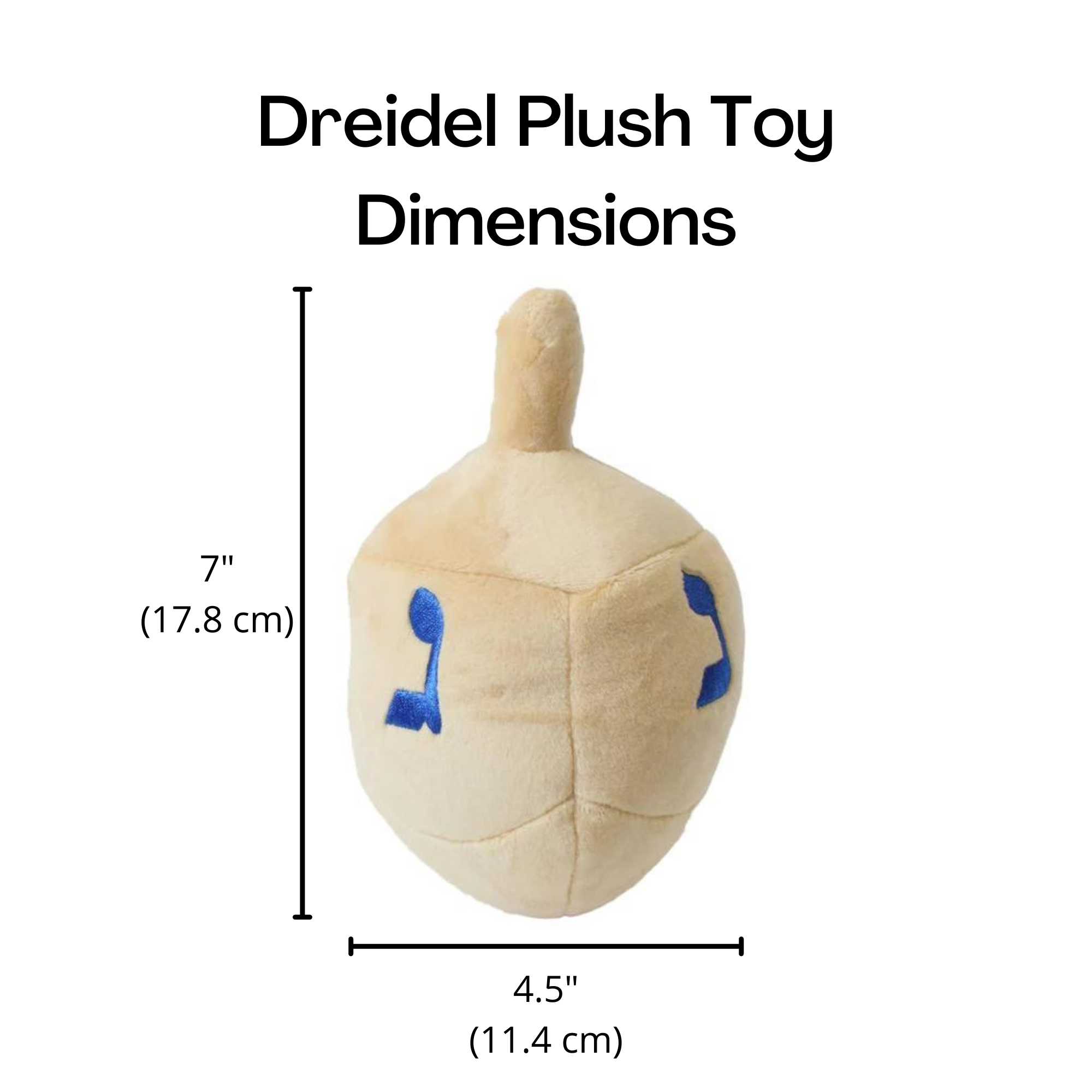 Midlee Designs - Wholesale Pet Plush Toy - Dog - Midlee Dreidel Hanukkah Dog Toy5