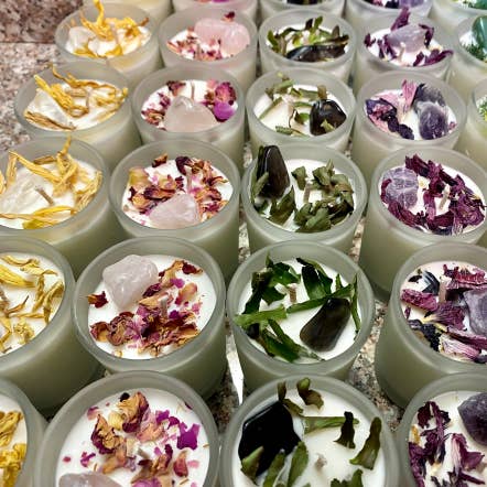 Crystal Intention Candles with Natural Soy Wax and other Purchase Wholesale clear candle wax. Free Returns & Net 60 Terms on Faire trending on Faire.