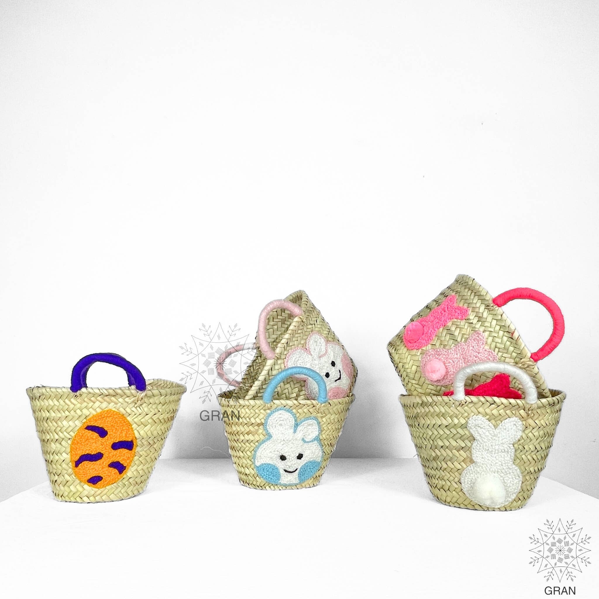 Gran Wholesale – wholesale Basket – Kids & baby –  Personalized Easter Gift For Kids, Easter Straw Basket.5